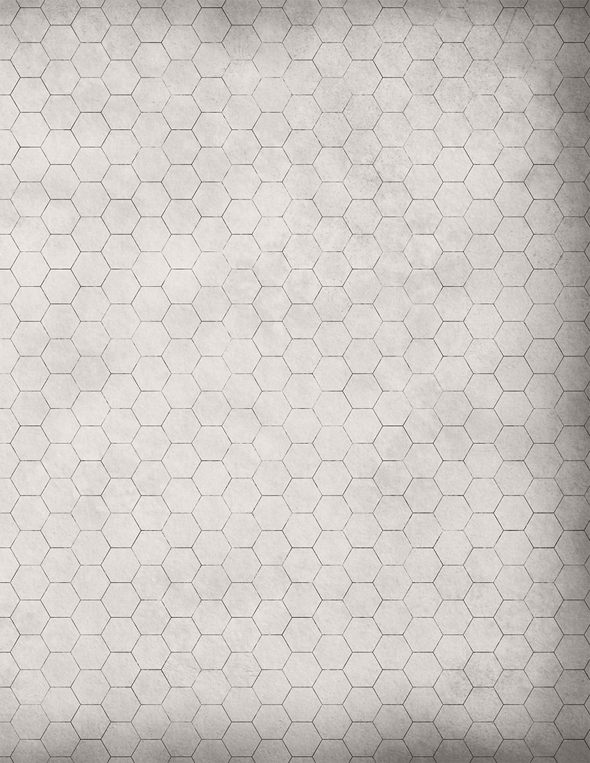 aged hex grid